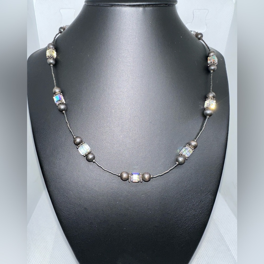GUNMETAL WITH SWAROVSKI CRYSTAL STONE